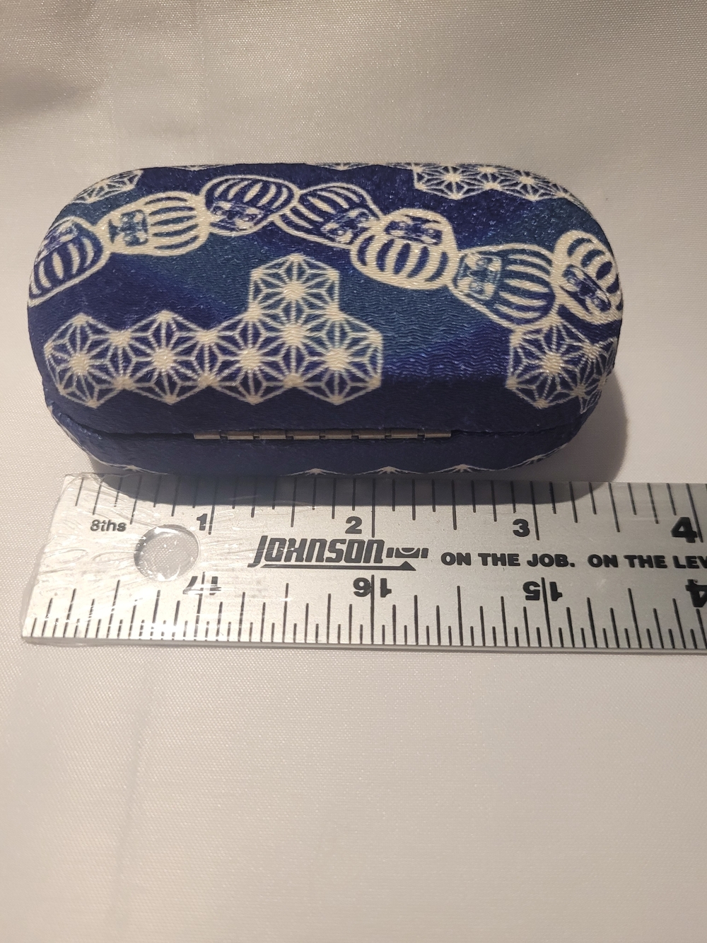 Blue Patterned Fabric Small Case From Japan